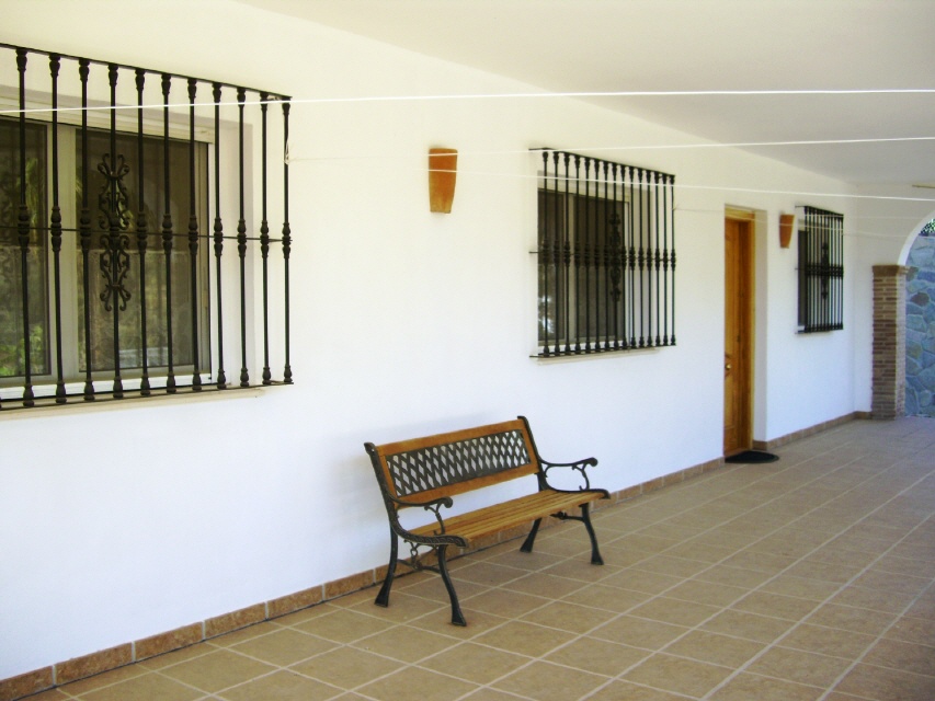 terrace with entrance of the basement